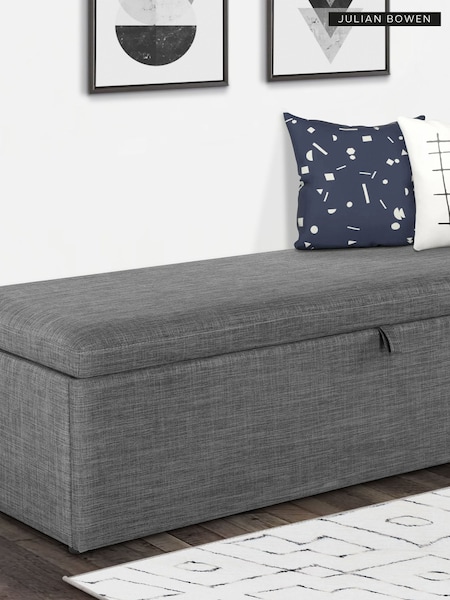 Julian Bowen Grey Sorrento Blanket Box (827579) | £200
