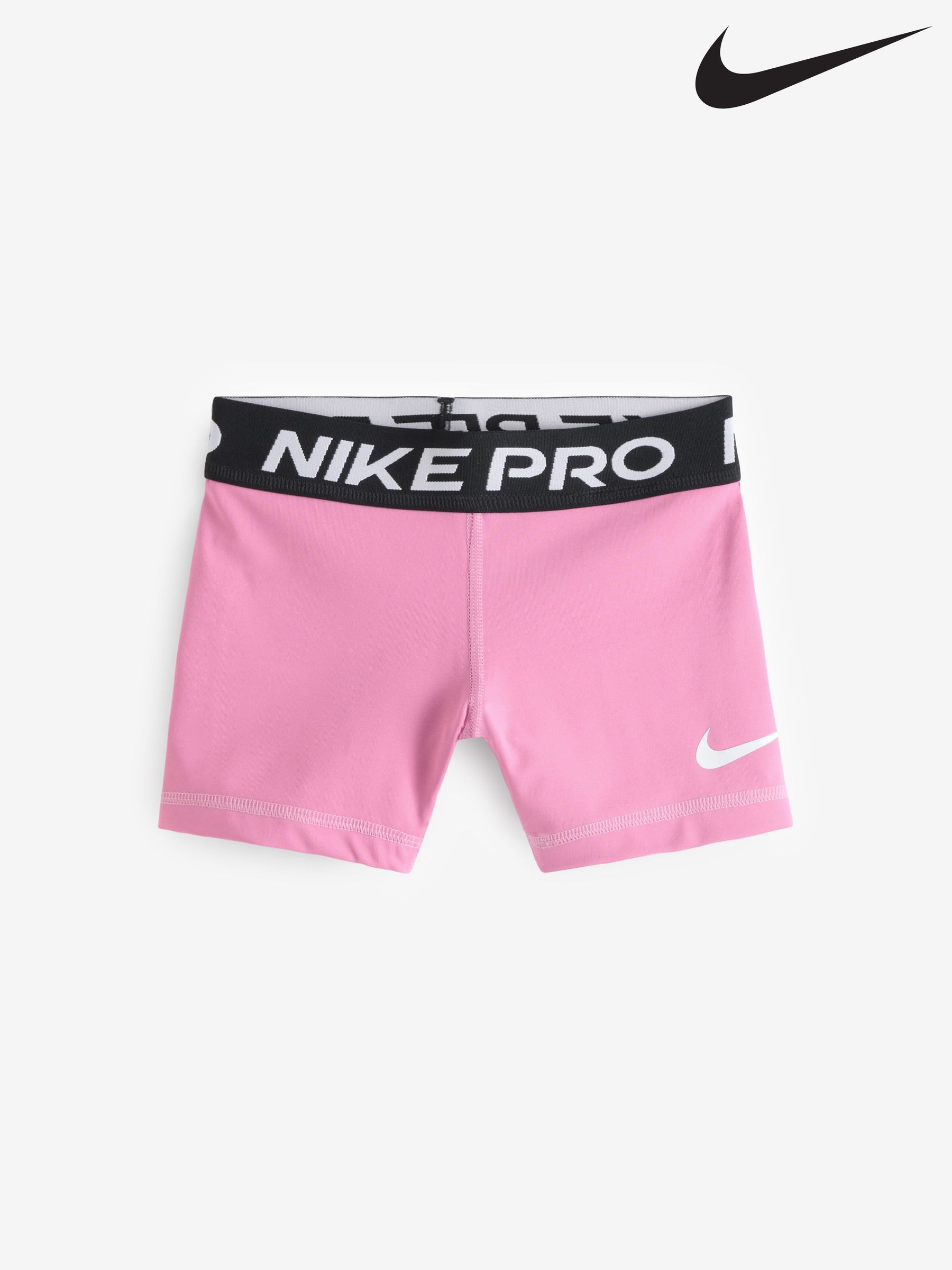 black and pink nike pro shorts