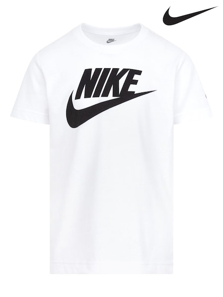 Nike White Futura Little Kids T-Shirt (827725) | £16