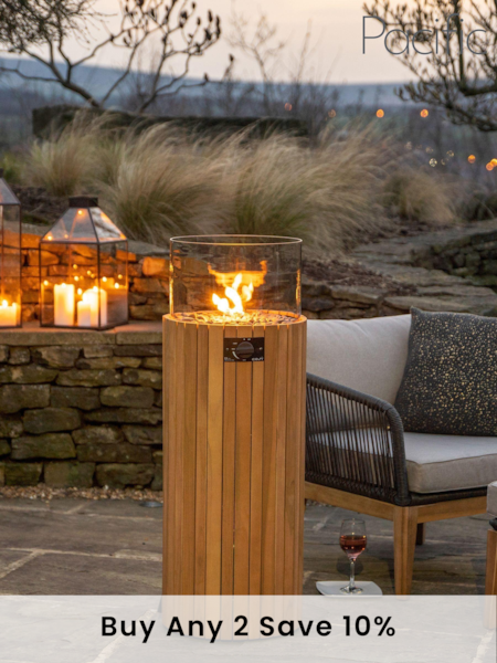 Pacific Natural Garden Cosiscoop Pillar Teak Lantern (827726) | £750
