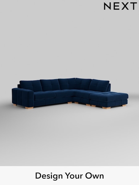 Plush Velvet Easy Clean/Navy Blue Brooke Deep Sit (829043) | £2,825