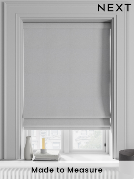 Silver Soho Made To Measure Roman Blind (829260) | £84