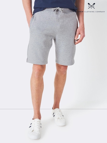 Crew Clothing Grey Crossed Oars Sweat Shorts (831350) | £39