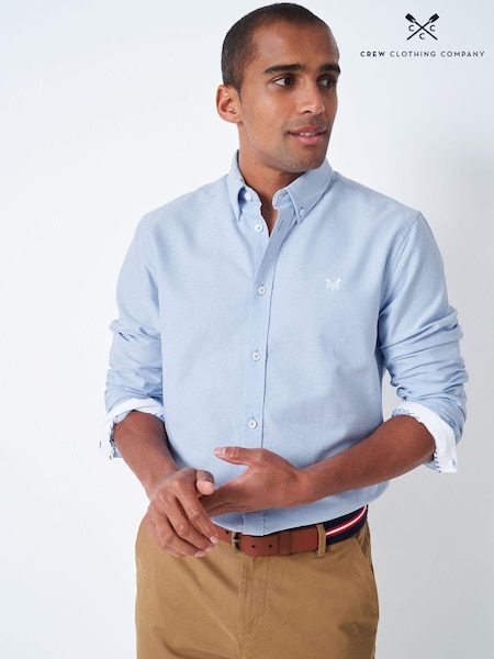 Crew Clothing Blue Classic Fit 100% Cotton Oxford Shirt (831410) | £55