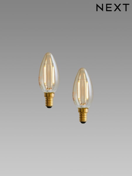 2 Pack 2W LED SES Retro Light Bulbs (831860) | £8