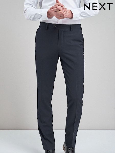 Navy Blue Regular Fit Suit Trousers (831934) | £35