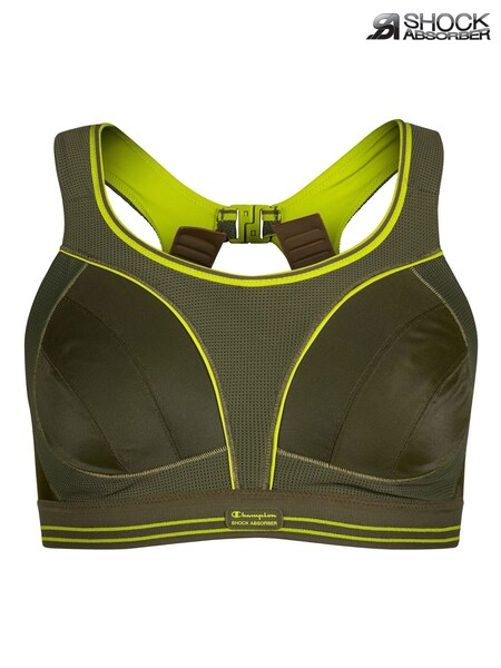 Shock Absorber Green Ultimate Run Non Wired Sports Bra (833611) | £52