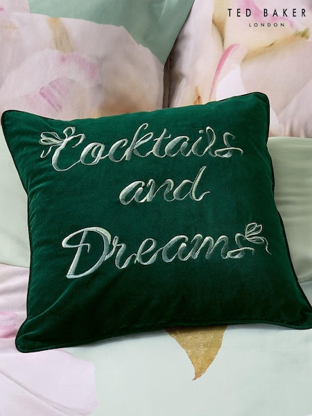 Ted Baker Green Cocktails  Dreams 100% Cotton Cushion (834125) | £50