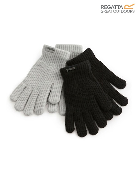 Black - Regatta Thermal Gloves Accessory Set 2 Pack