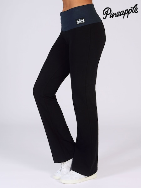 Pineapple Black charcoal Womens Fold Waistband Jersey Trousers (835794) | £30