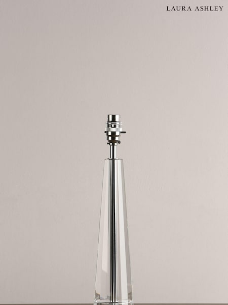 Laura Ashley Clear Blake Cut Glass Crystal Obeliskl Table Large Lamp Base (836295) | £125
