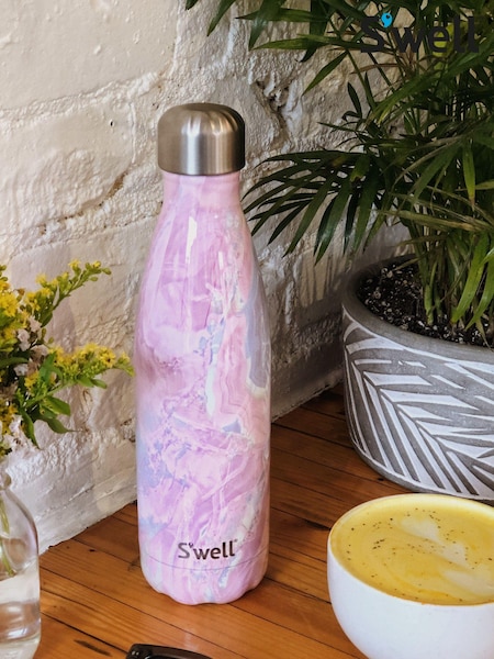 S’well Rose/White 500ml Stainless Steel Water Bottle (836658) | £30