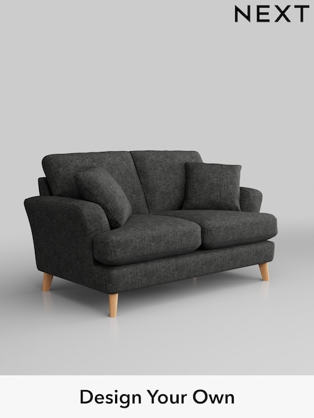 Boucle Weave Easy Clean/Charcoal Grey Conway Relaxed Sit (837165) | £1,050