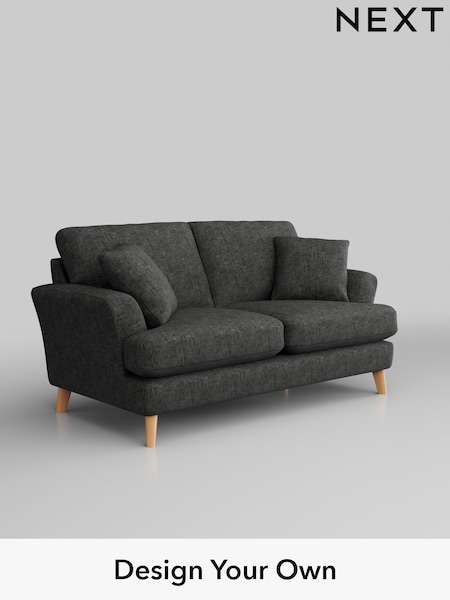 Boucle Weave Easy Clean/Charcoal Grey Conway Relaxed Sit (837165) | £1,150