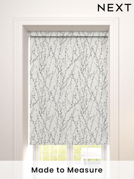 Silver Grey Delicate Willow Made To Measure Roller Blind (837599) | £57