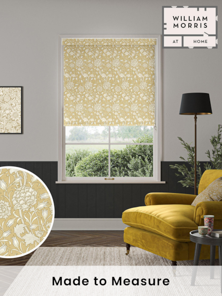 William Morris At Home Ochre Yellow Wild Tulip Made To Measure Roller Blind (839935) | £61