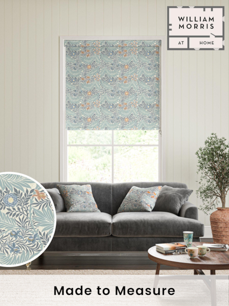 William Morris At Home Blue Larkspur Made To Measure Roller Blind (839978) | £61