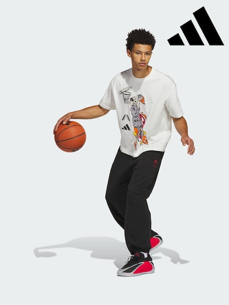 White - Regular Adidas Anthony Edwards Stand Down T-shirt