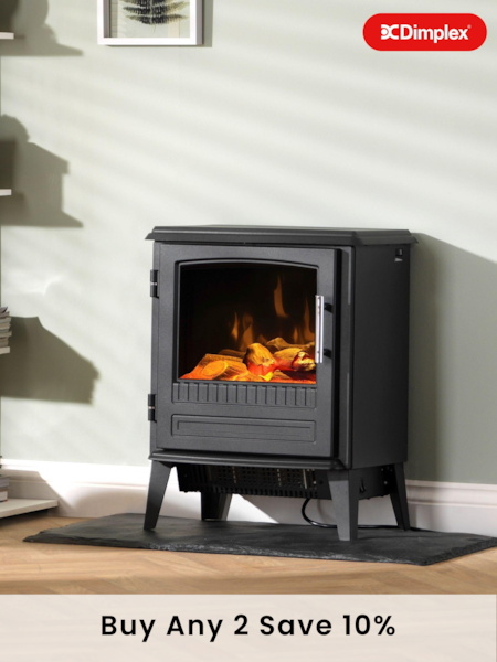 Dimplex Black Bari Optiflame 2D Flame Effect Stove (841220) | £310