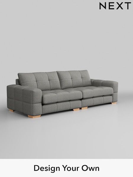 Chunky Boucle Easy Clean/Mid Grey Brooke Deep Sit (841352) | £1,825