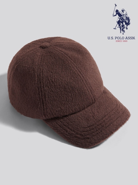 Brown - U.s. Polo Assn Brushed Baseball Cap