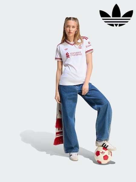White - Adidas Originals Liverpool Fc 26/27 Away Jersey