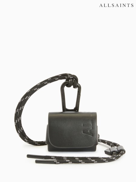 AllSaints Black Airpod Case Lanyard (841704) | £35