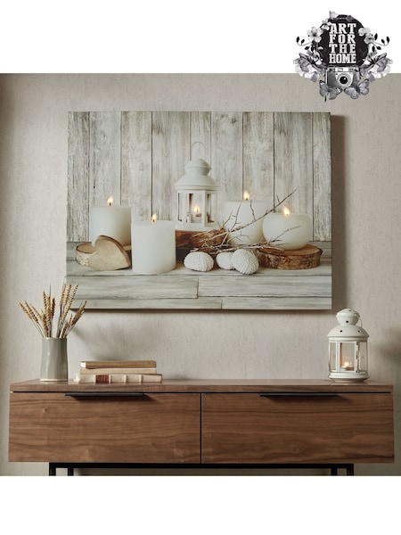 Art For The Home Natural Coastal Treasures LED Canvas (842797) | £55