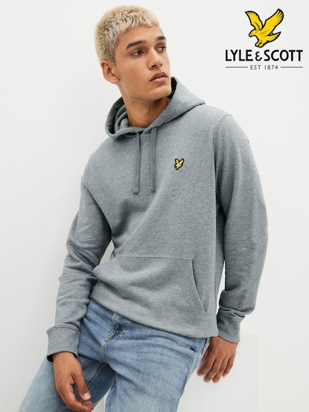 Lyle & Scott Grey Chrome Pullover Hoodie (843436) | £70
