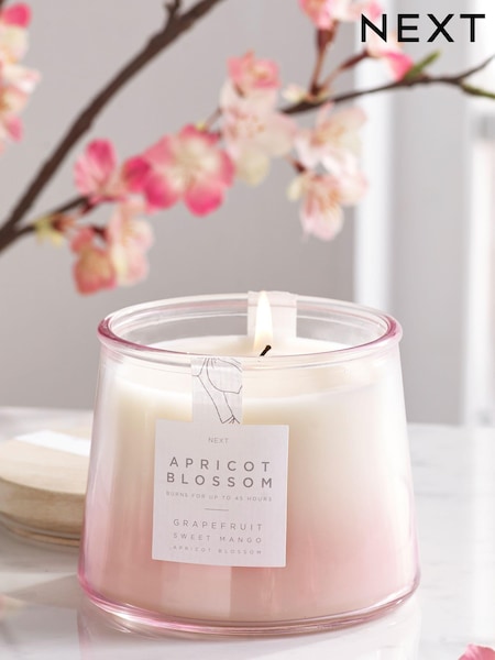 Pink Apricot Blossom Large Candle (844209) | £7