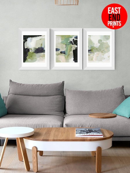East End Prints Set of 3 Green Wall Prints Set by Dan Hobday (845291) | £140 - £370