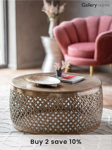 Gallery Home Gold Gold Side Table (846146) | £305