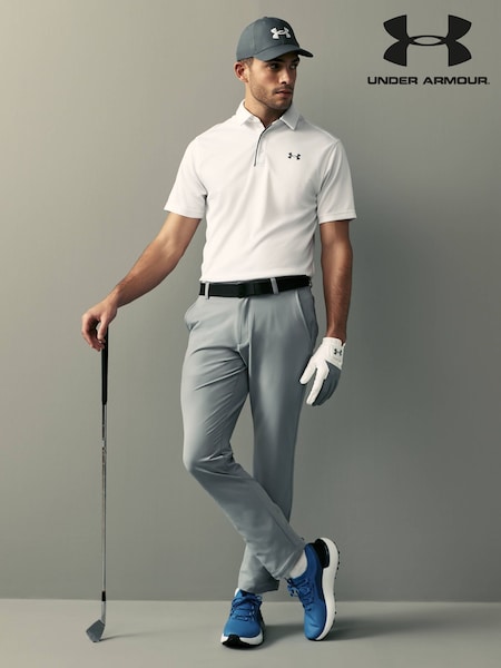Under Armour Grey Golf Tech Tapered Trousers (847917) | £55