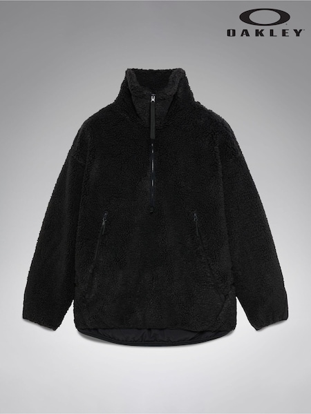 Black - Regular Oakley Snowdrift 1/4 Zip Sherpa Fleece