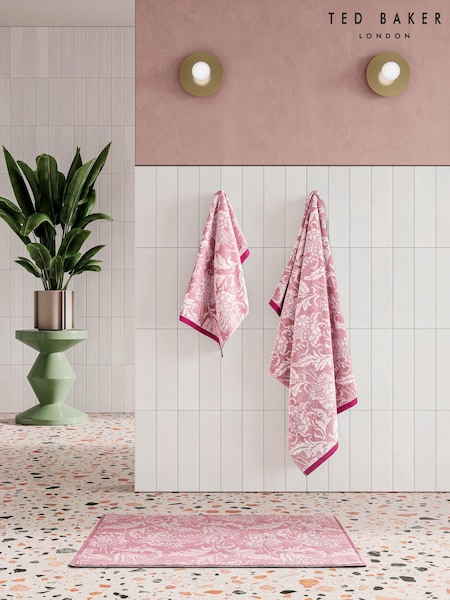 Ted Baker Pink Baroque 100% Cotton Towel (849071) | £20 - £60