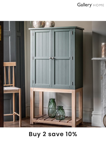 Gallery Home Moss Green Leroy 2 Door Cupboard (849215) | £939