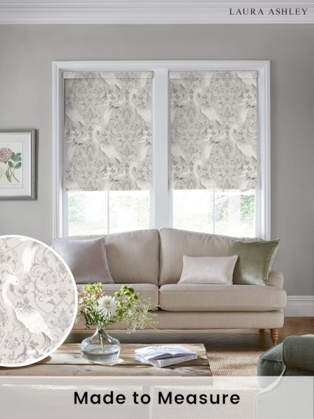 Laura Ashley Silver Tregaron Made to Measure Roller Blind (857710) | £58
