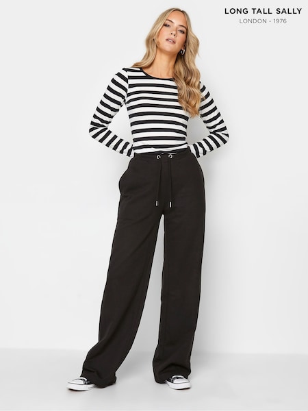 Long Tall Sally Black Wide Leg Joggers (857989) | £28