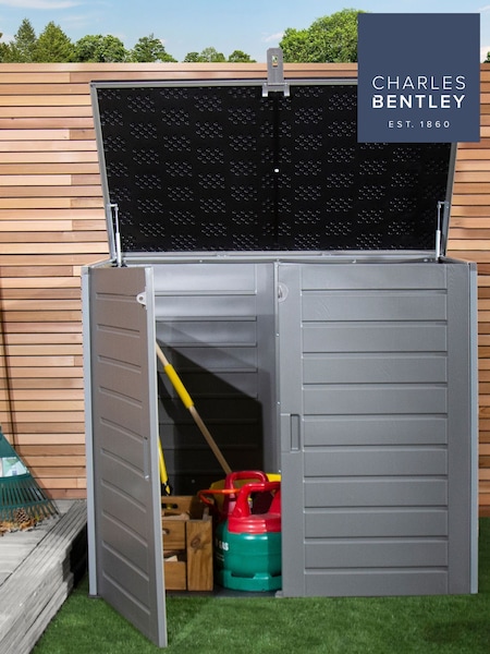 Charles Bentley Grey 1170L Outdoor Storage Cabinet (858933) | £230