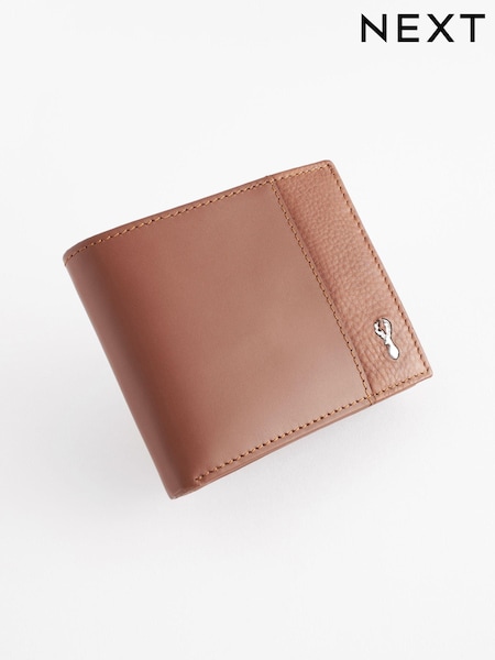 Tan Brown Leather Stag Badge Wallet (859048) | £25