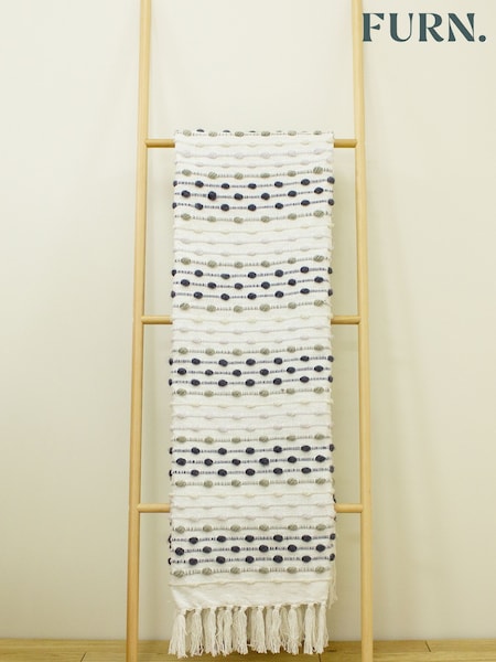 furn. Grey Dhadit Throw (860317) | £32