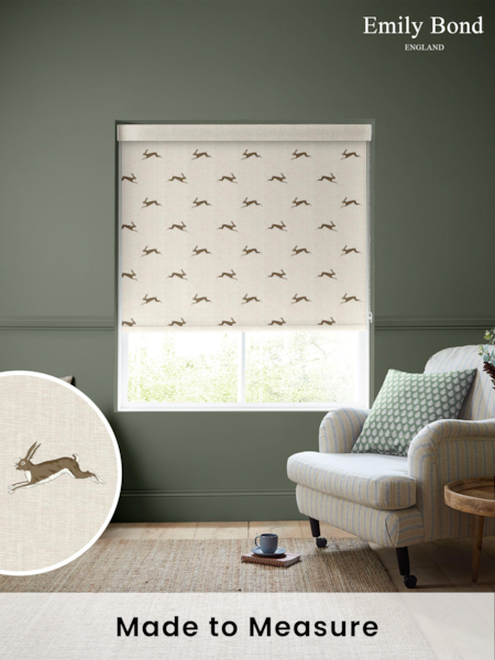 Emily Bond Stone Alice Made to Measure Roller Blinds (860677) | £58