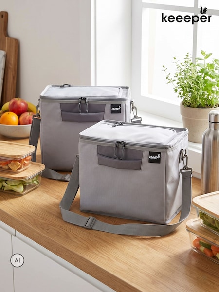 Keeeper Set Of 2 Foldable Shopping Organiser Bags