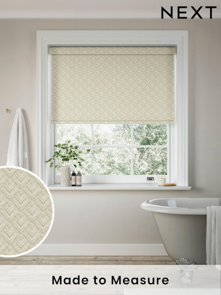 Natural Drawn Geo Made to Measure Roller Blind (861224) | £57