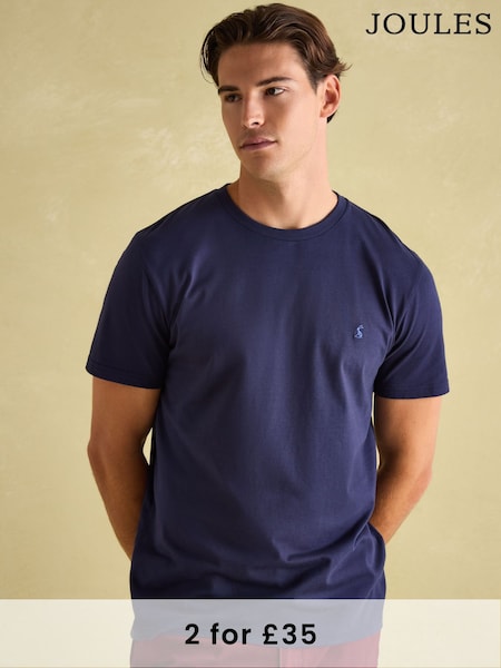 Joules Everyday Navy Blue Crew Neck T-Shirt (863003) | £20