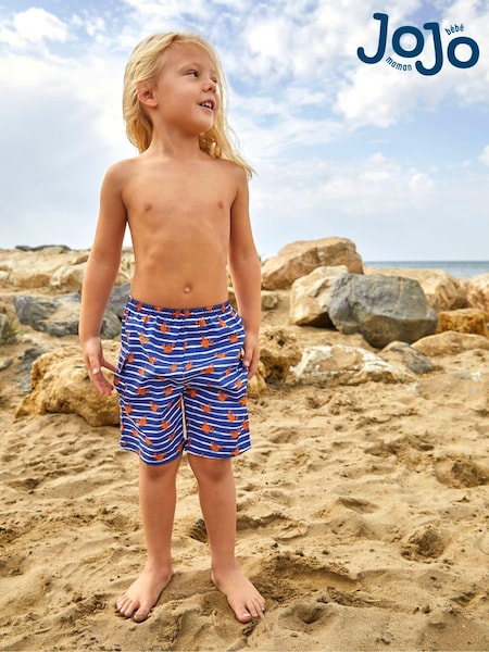 JoJo Maman Bébé Blue Crab No Nappy Swim Shorts (863250) | £17