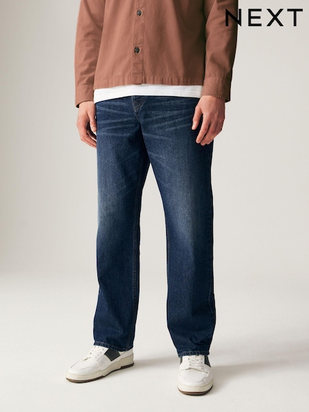 Blue Mid Relaxed Fit 100% Cotton Authentic Jeans (863620) | £20
