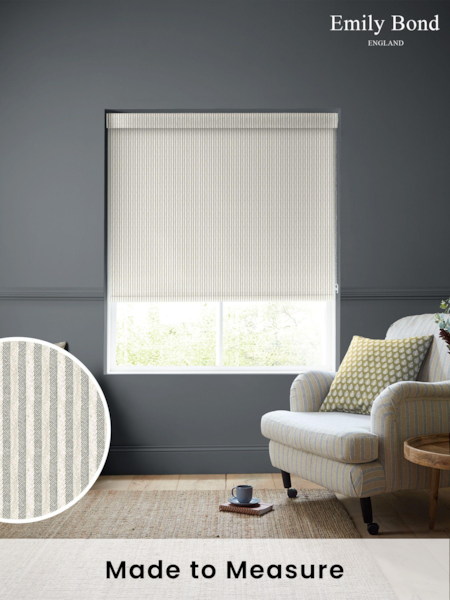 Emily Bond Pebble Oscar Stripe Made to Measure Roller Blinds (863862) | £58