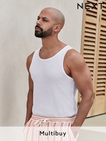 White Regular Fit Vest (863912) | £8