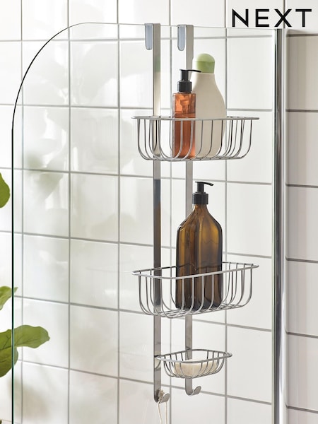 Silver Bronx Over Door Shower Caddy (865303) | £30